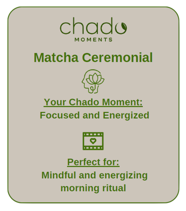 Matcha de cérémonie